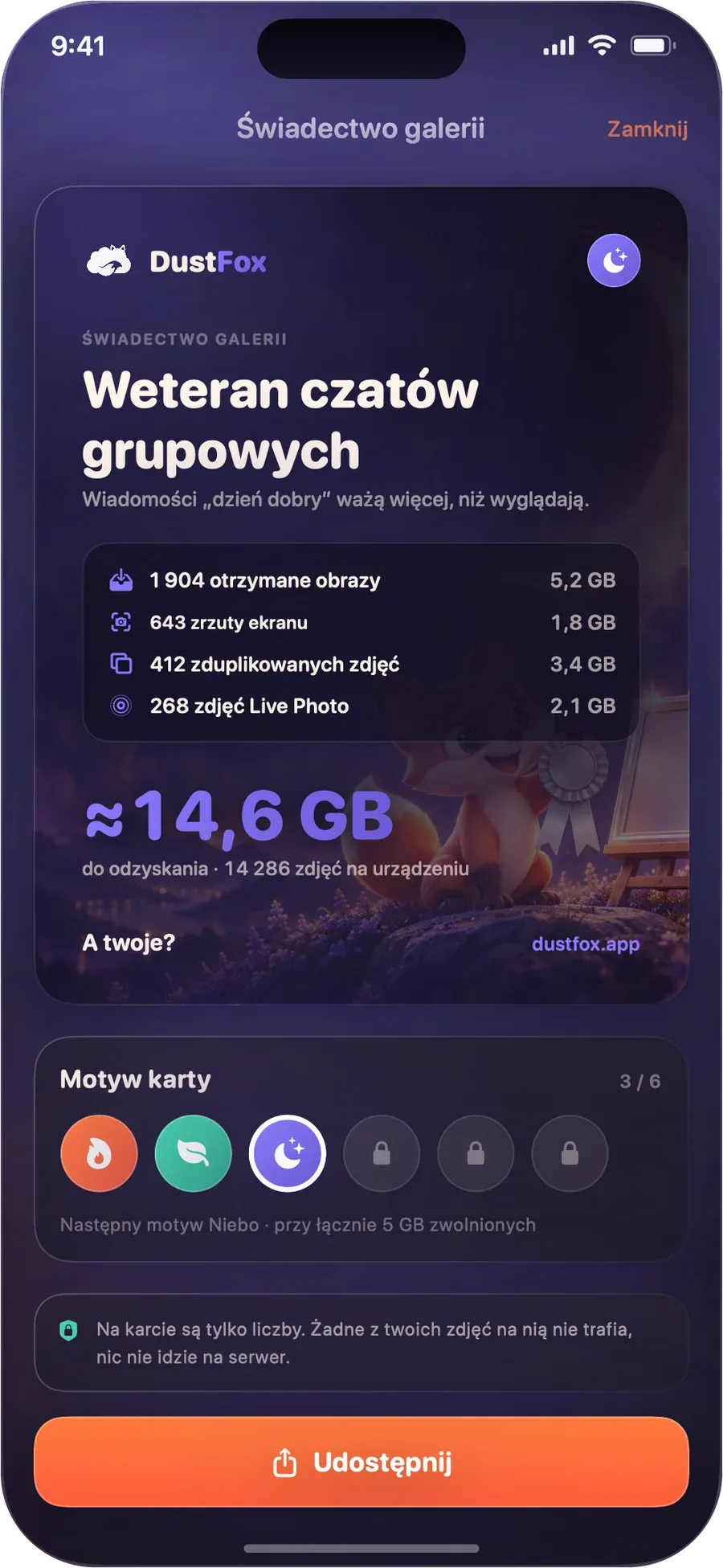 Świadectwo galerii z tytułem Weteran czatów grupowych i miejscem, które można zwolnić