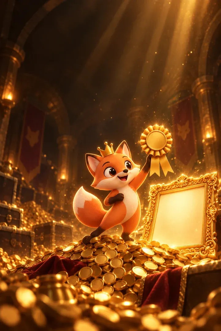 Gallery Report Card in the Gold theme
